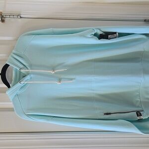XERSION BRAND MEN'S WARM AQUAMARINE BLUE PULLOVER HOODIE SIZE LARGE